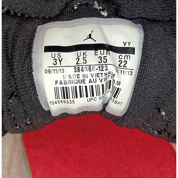 Nike Air Jordan 6 Retro White Infrared 2014 Sz 3Y 384666-123 Great Condition - Picture 12 of 12